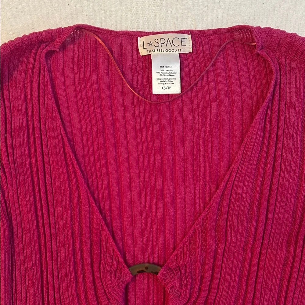 L*Space Wailea cover up Fuschia/pink - Picture 5 of 8